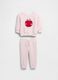 Pink set with sweatshirt and trousers_0