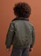 Dunkelgr&uuml;ne, wattierte, wasserabweisende Jacke im Oversized-Fit_2