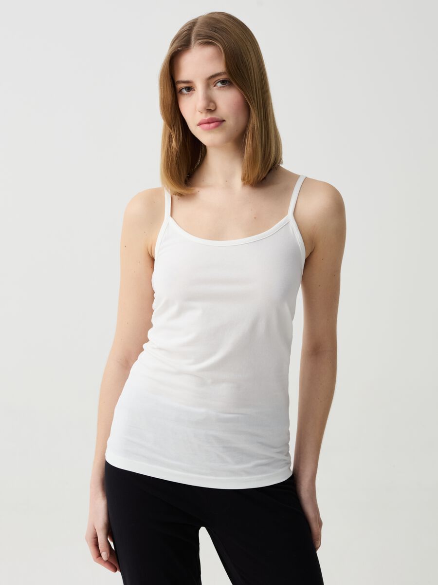 Two-pack stretch organic cotton vests_0