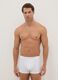 Multipack of white boxer shorts in stretch cotton regular fit_0