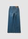 Blue wide-leg stretch cotton jeans_6