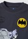 Blaues Oversize-T-Shirt aus reiner Baumwolle mit Batman-Print_2