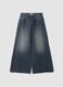 Jeans denim blu super wide leg in puro cotone_5