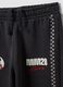 Black cotton-blend joggers with elasticated waist and Mickey print_3
