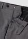 Pantaloni formali grigi in viscosa elasticizzata slim fit_5