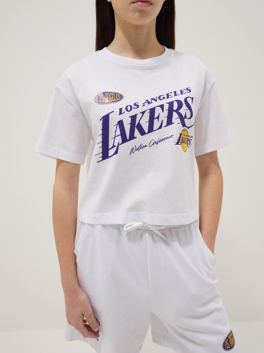 Wei&szlig;es Kurzarm-T-Shirt aus reiner Baumwolle_2