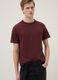 Red pure cotton regular fit T-shirt_3
