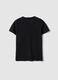 Boys' black pure cotton T-shirt regular fit with print_4
