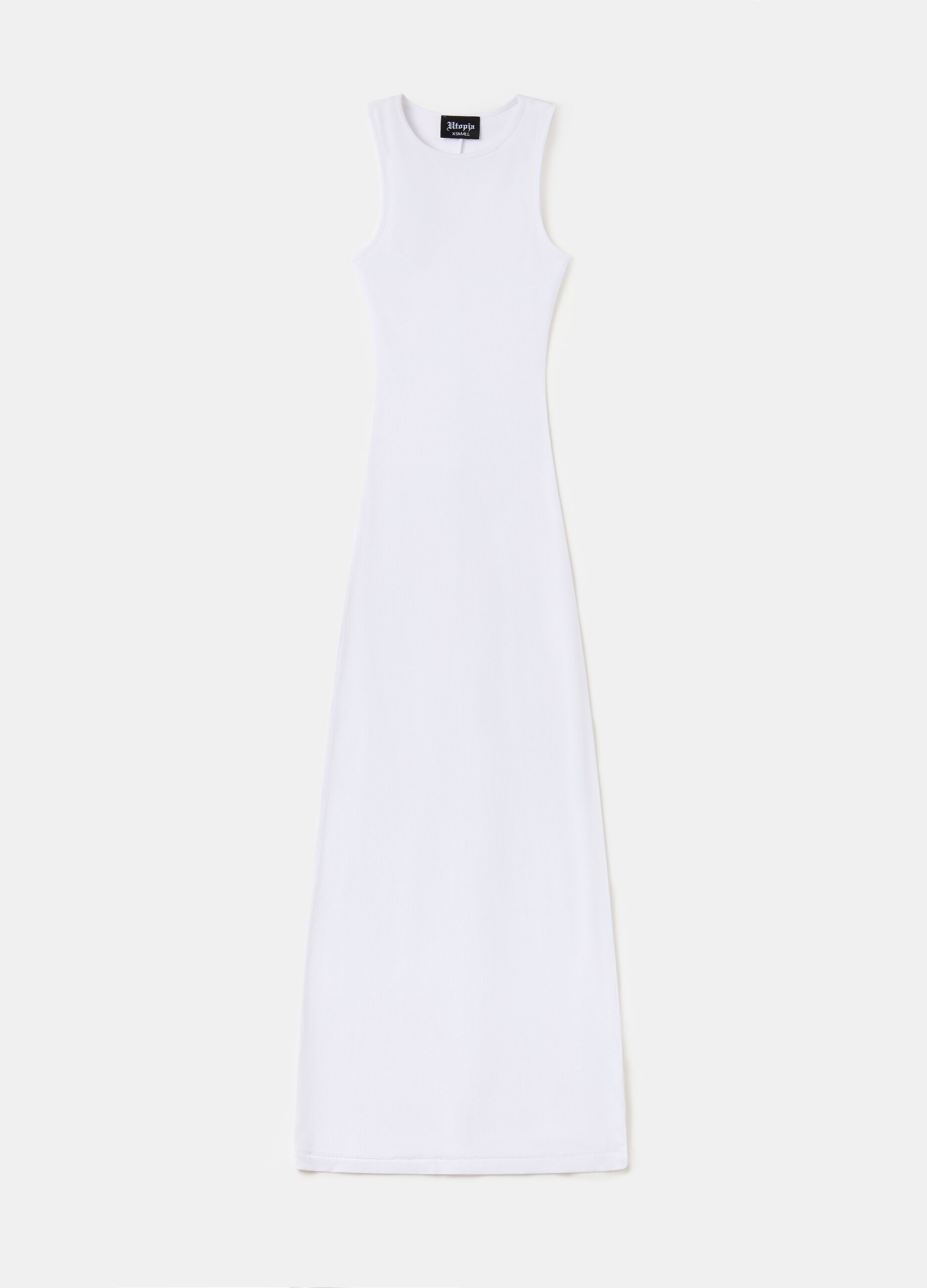 Long Shape Dress White