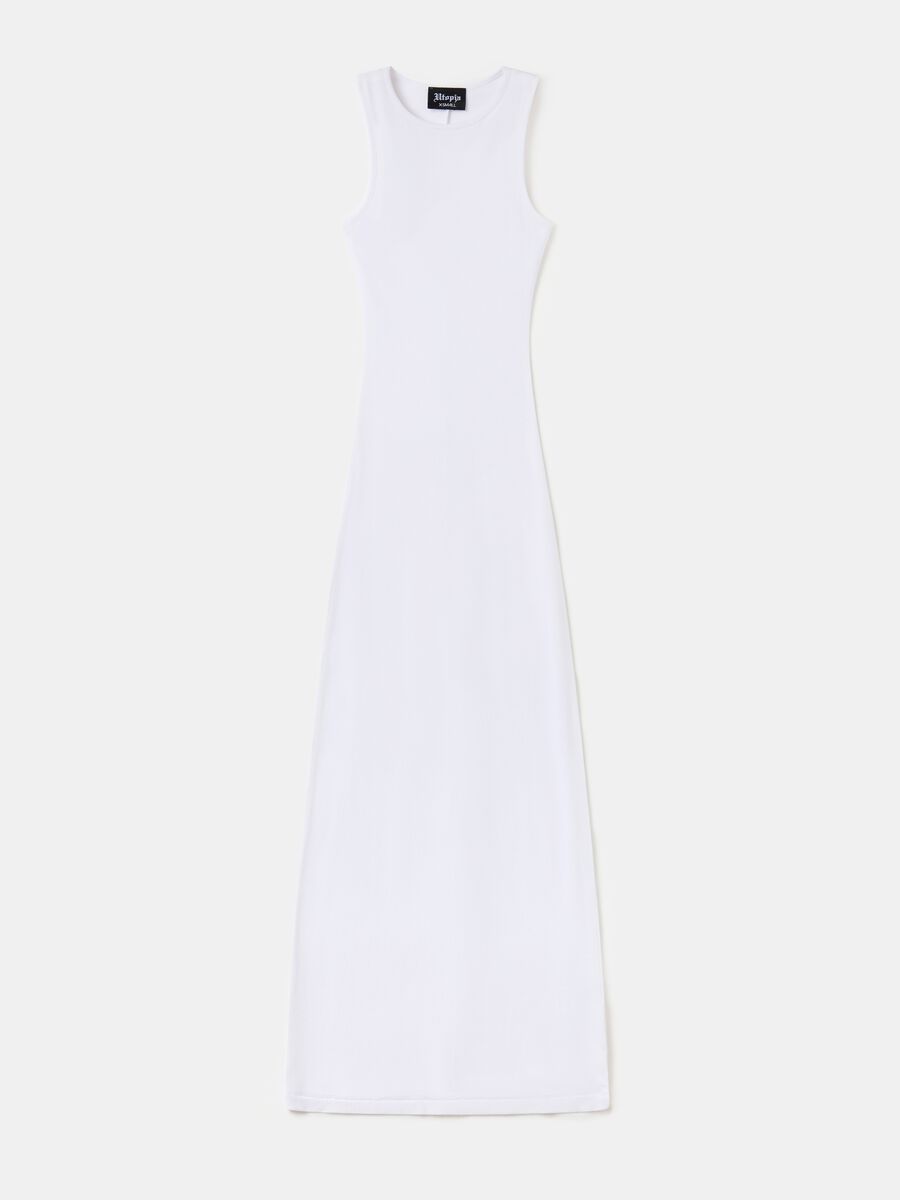 Long Shape Dress White_4