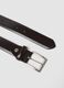 Brown genuine leather belt with metal buckle_1