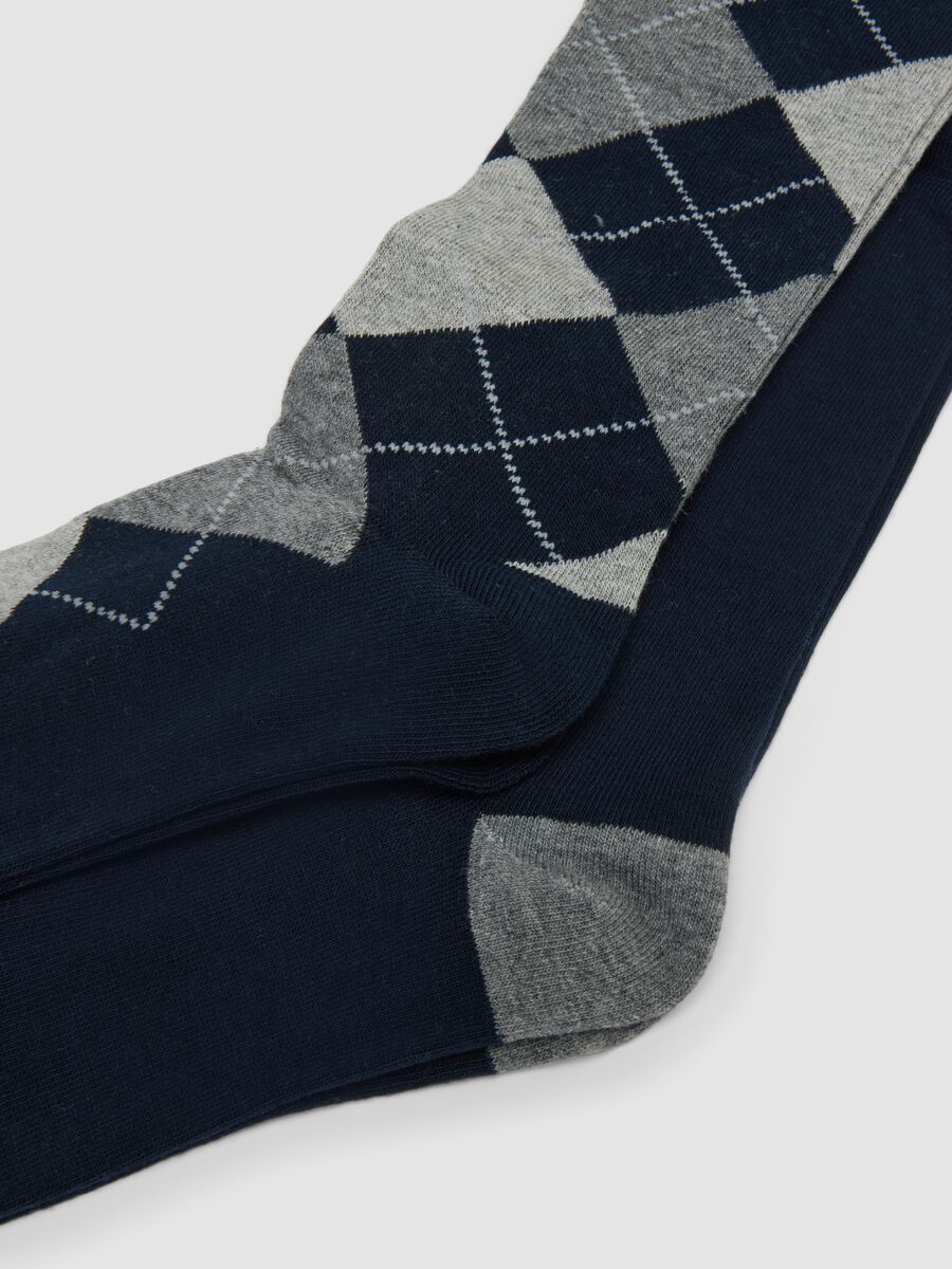 5er-Pack lange, mehrfarbige Socken aus elastischer Bio-Baumwolle_2
