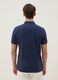 Blue pure cotton short-sleeve polo shirt, regular fit_2