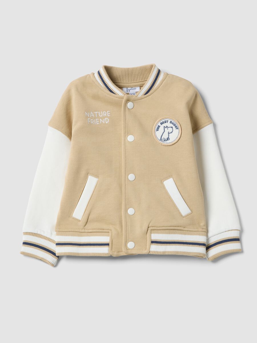 Multicolour pure cotton oversized fit kids' sweatshirt_0