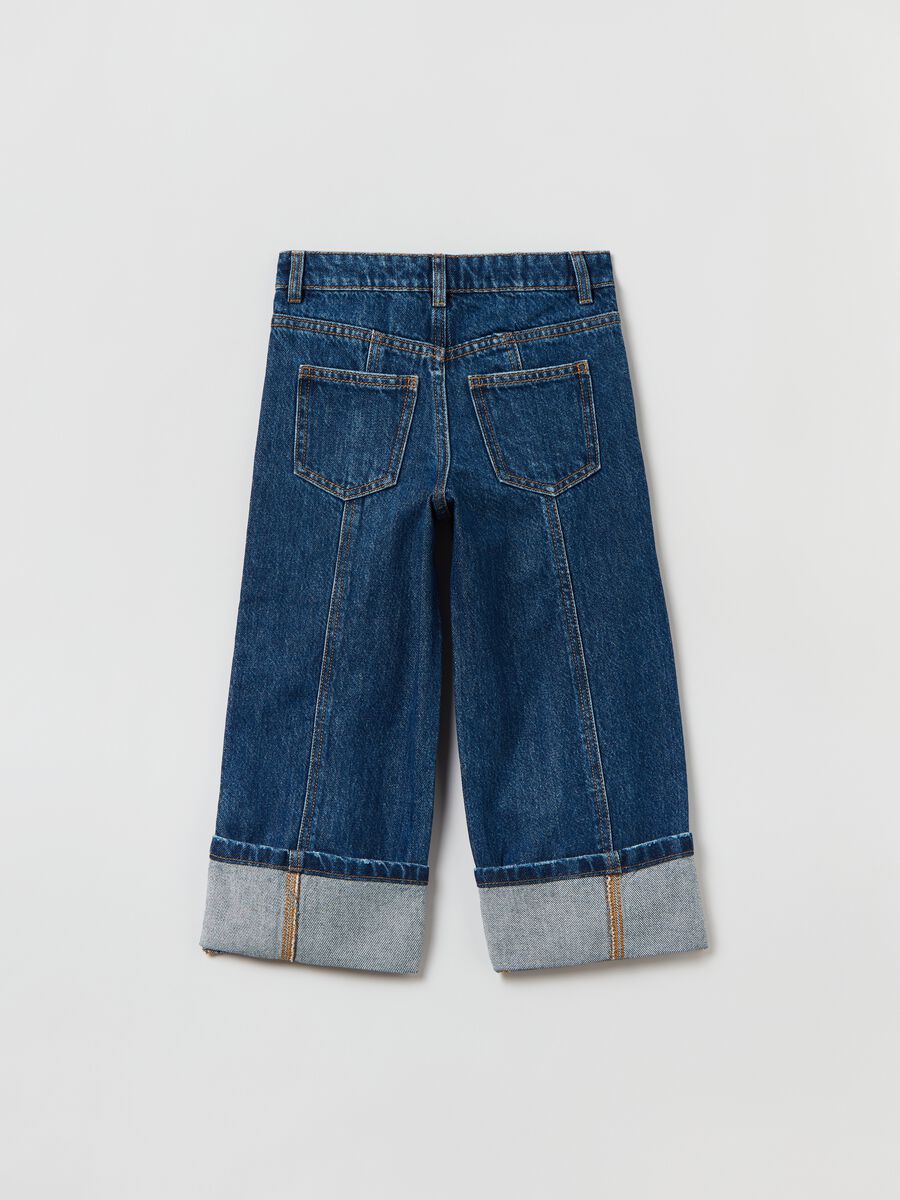 Wide-leg jeans in cotton_4