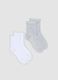 2er-Pack graue Socken aus Bio-Baumwolle_0