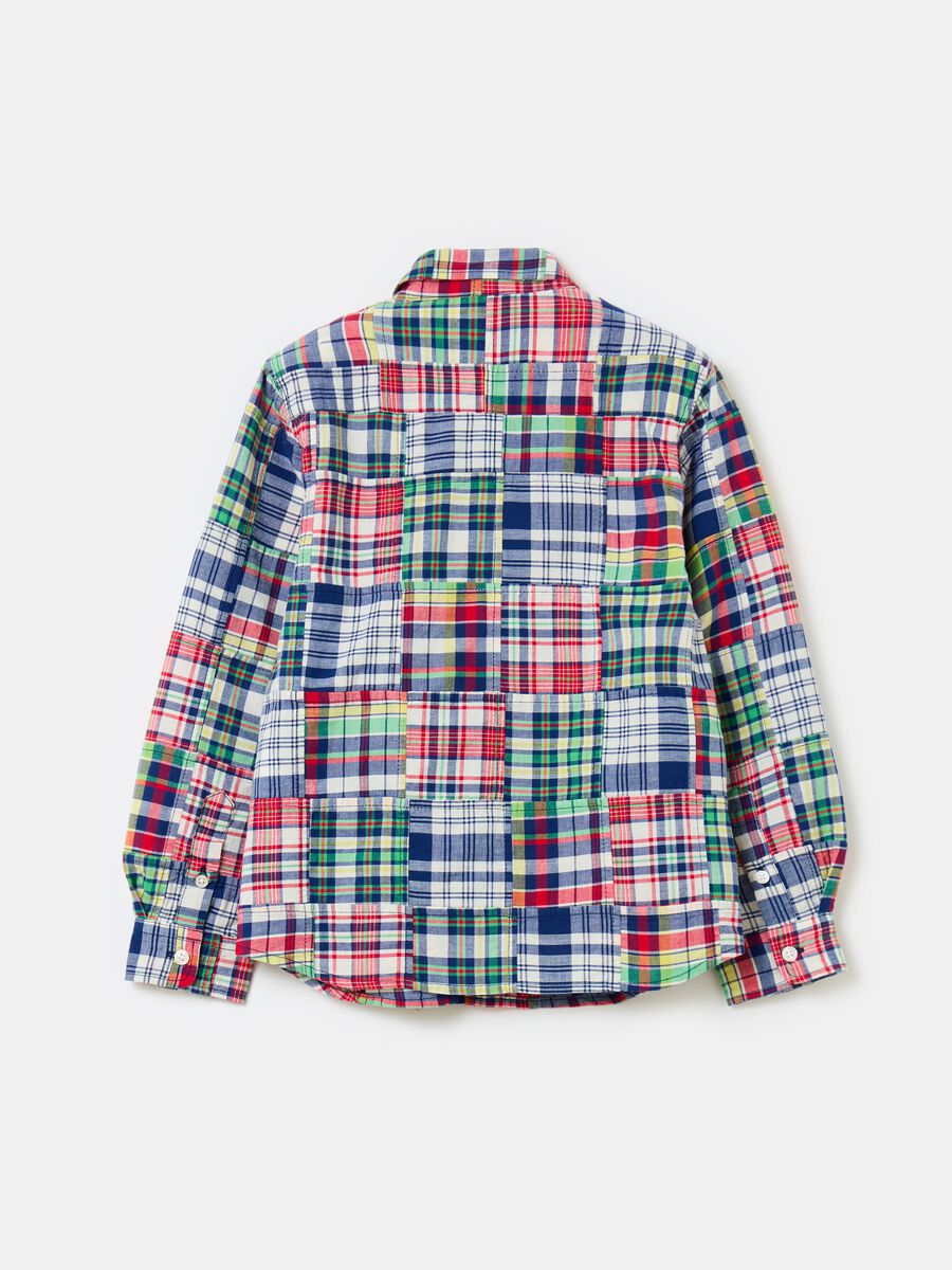 Check pattern cotton shirt_3
