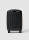 Black hard-shell travel suitcase with wheels_1