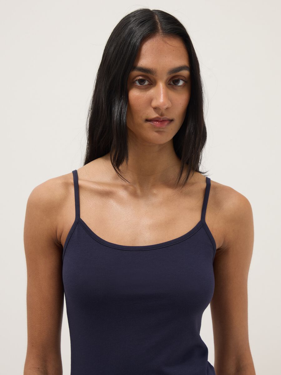 Doppelpack multicolor Regular-Fit Stretch Baumwollunterhemden_1