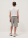 Grey pure cotton cargo bermuda shorts for boys, oversized fit_1