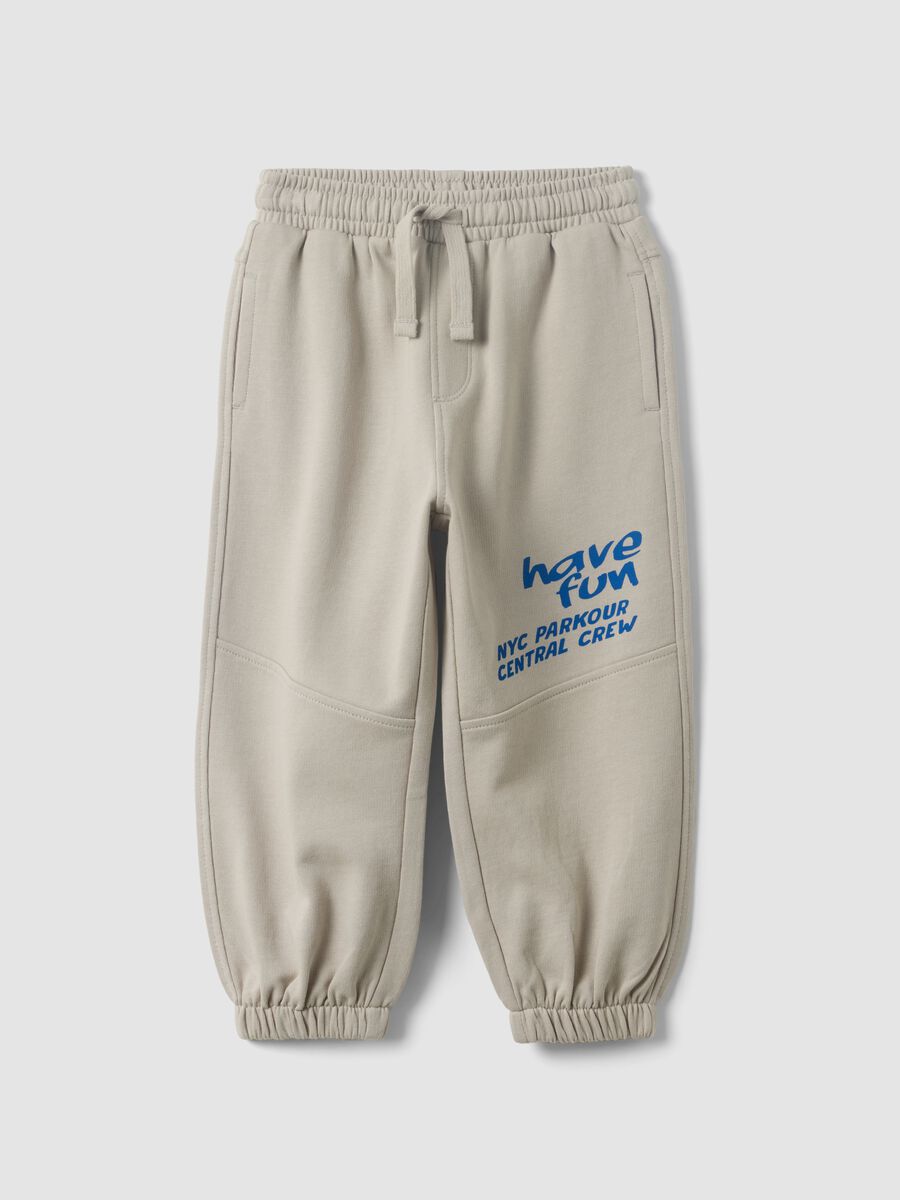 Graue Jogginghose aus reiner Bio-Baumwolle f&uuml;r Baby Jungen_0