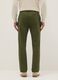 Regular fit green stretch cotton chino trousers_2