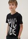 Black short-sleeve organic cotton T-shirt_0