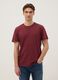 Burgundy pure cotton T-shirt_0