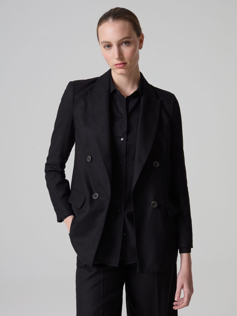 Contemporary double-breasted blazer_0