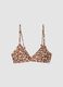 Multicolour leopard-print stretch bikini top_4