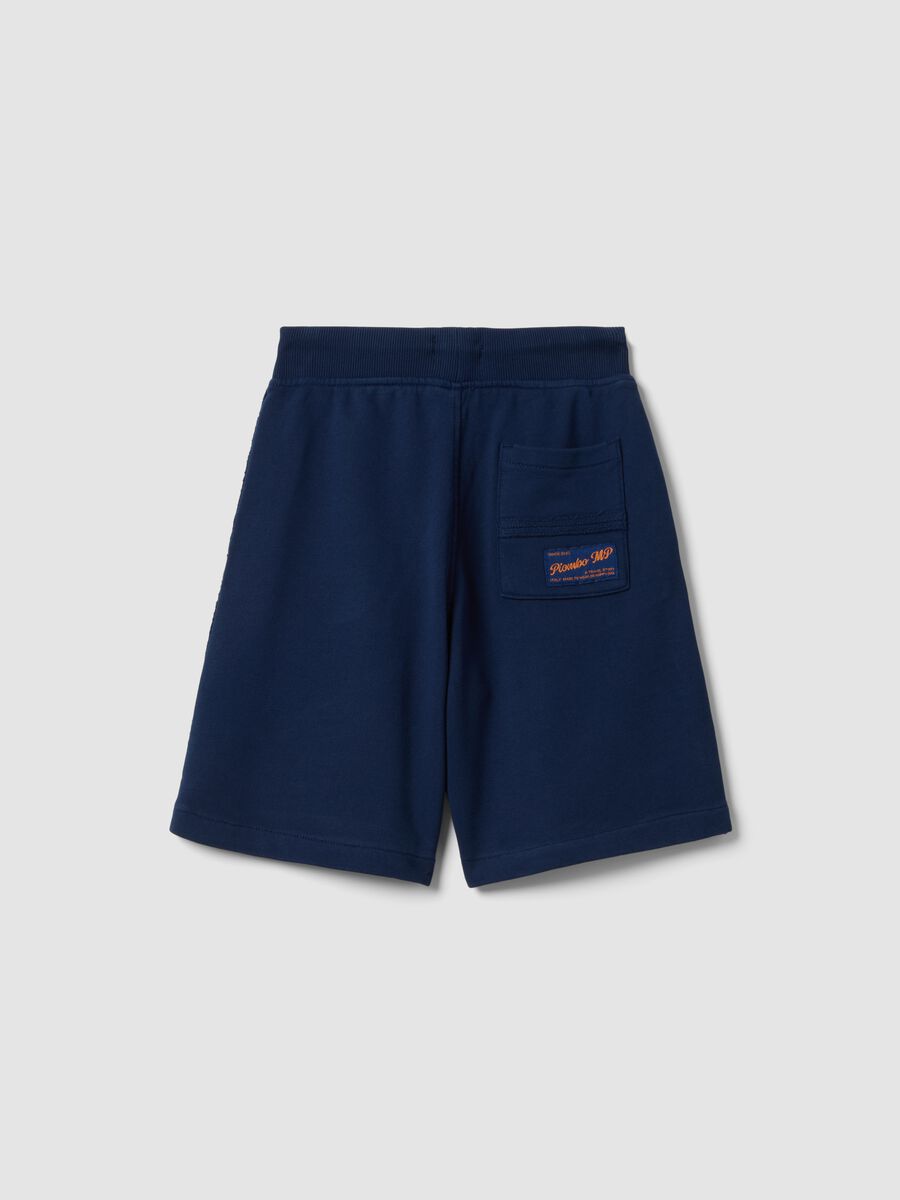 Children's pure cotton blue baggy shorts_4