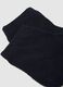 Blue cotton blend regular fit sports socks tripack_2