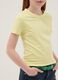 T-shirt amarela de algod&atilde;o el&aacute;stico para rapariga, corte regular_2