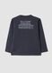 Blaues Oversize-T-Shirt aus reiner Baumwolle mit Batman-Print_1