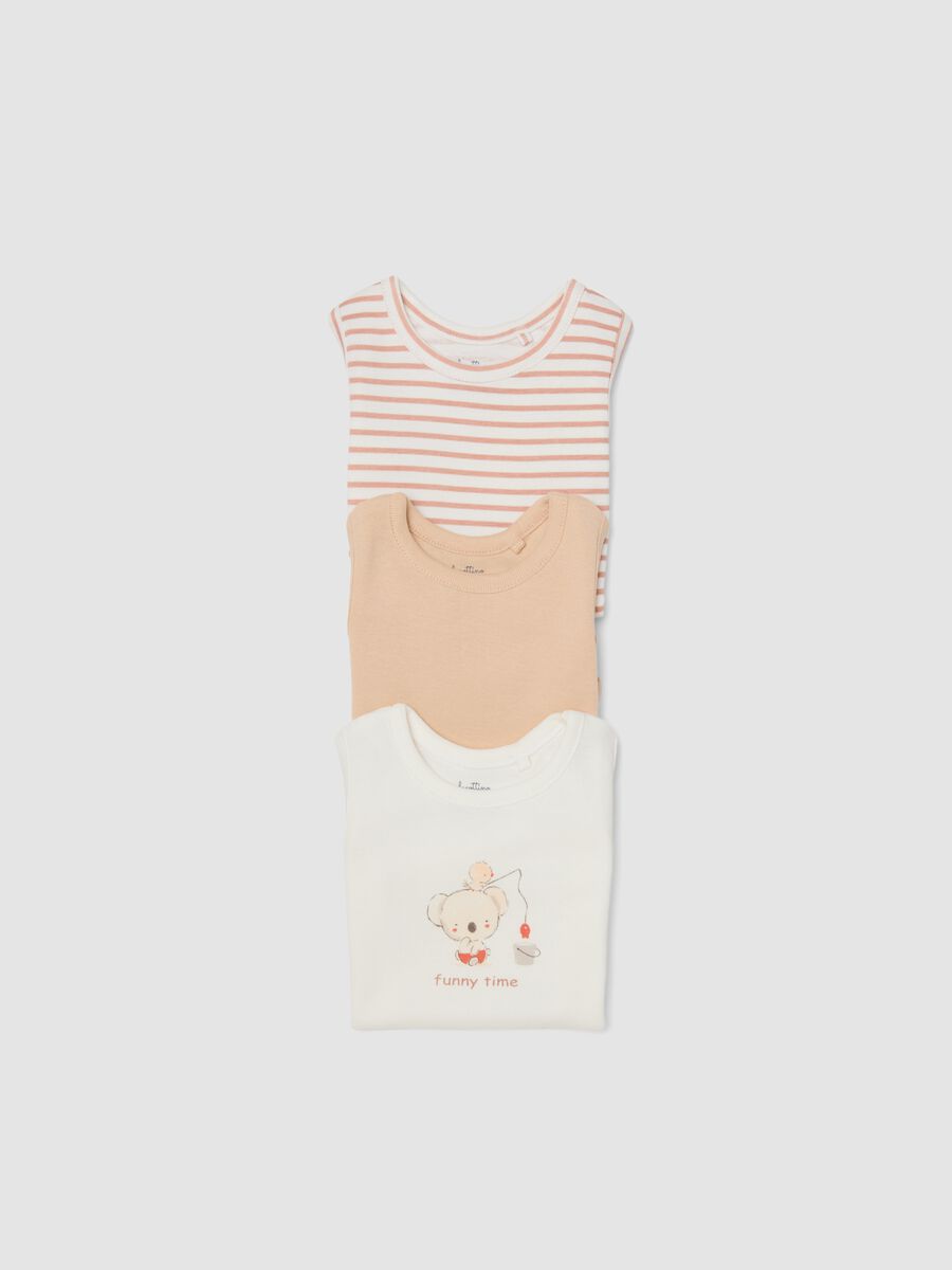 3-pack multicolour sleeveless organic cotton baby bodysuits_2