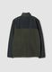 Green fleece zip-neck sweatshirt, regular fit_2