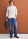 White wool-blend cable-knit turtleneck jumper, regular fit_0