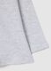 Grey long sleeve toddler shirt in pure cotton regular fit_2