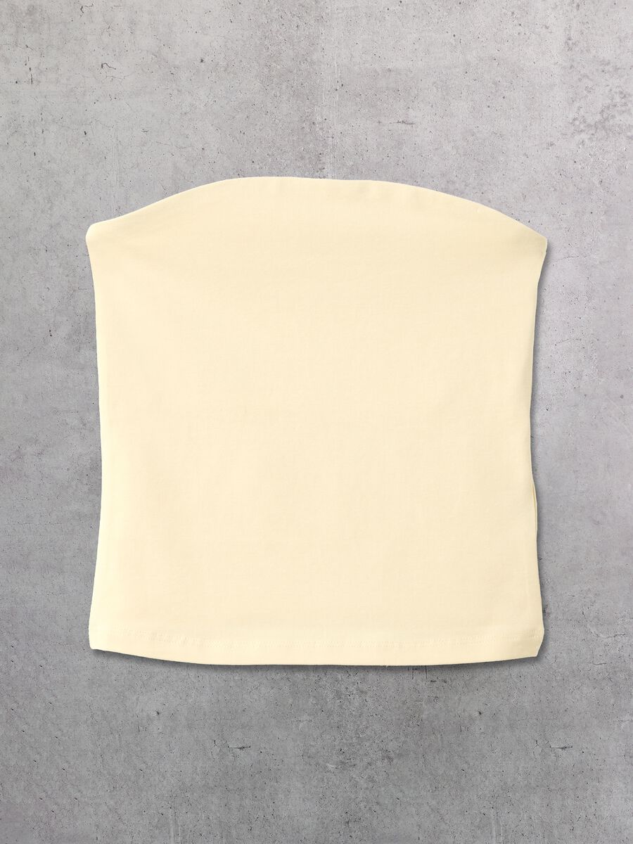 Pastelno žuti bandeau top_4