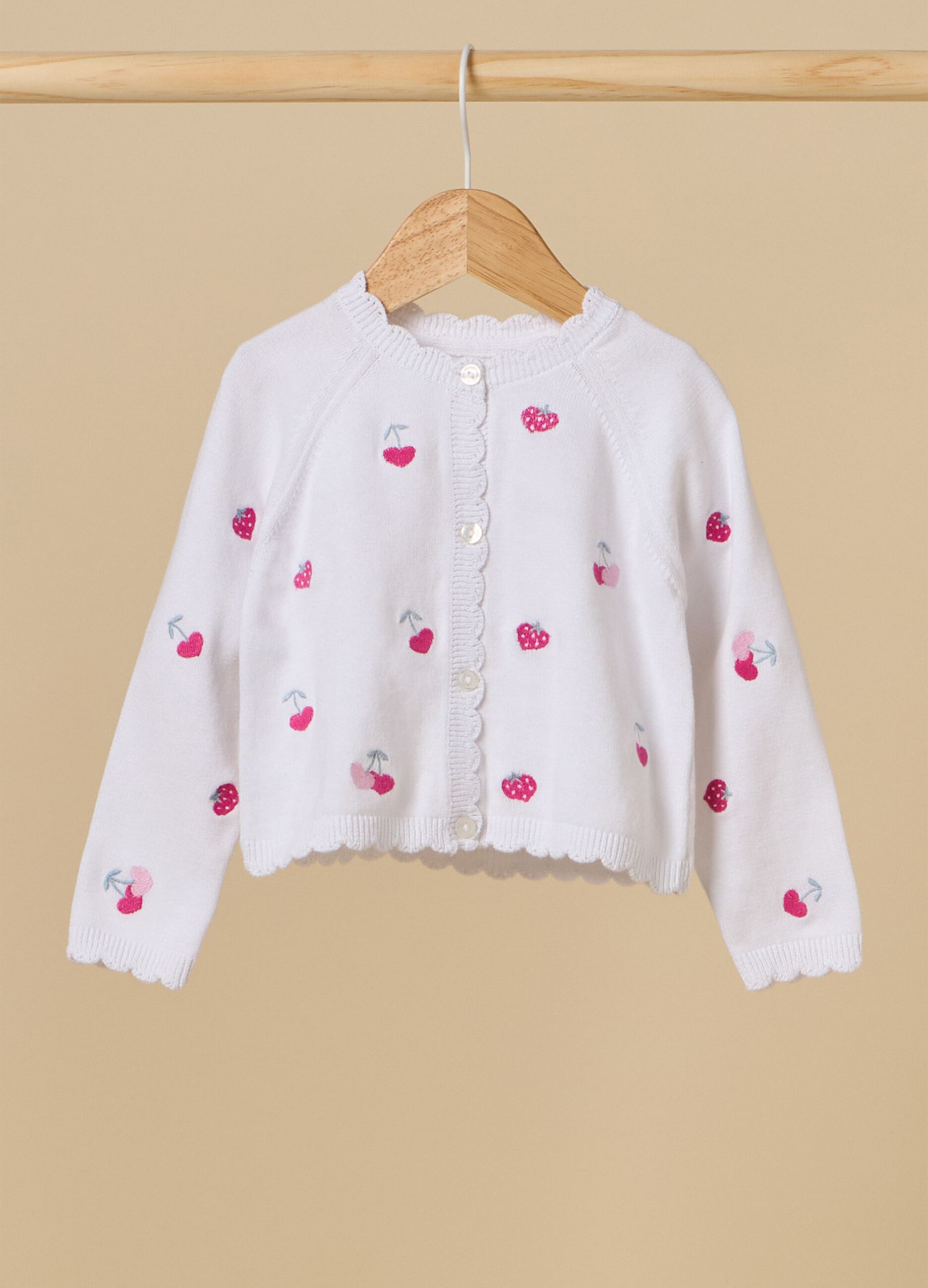 Cardigan tricot IANA in puro cotone neonata