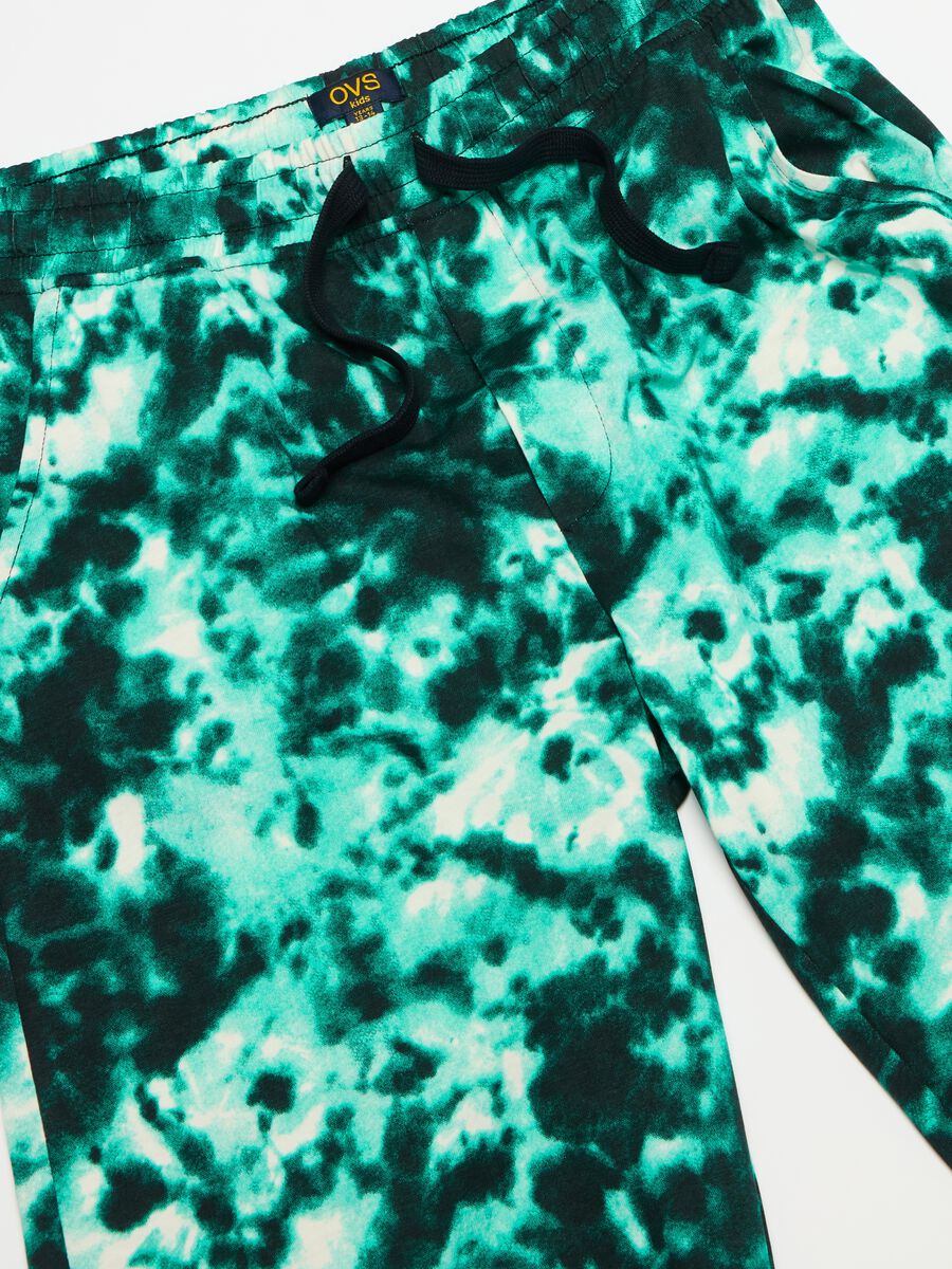 Bermuda jogger in French Terry Tie Dye_2