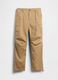 Beige Stretch Cargo Trousers_4