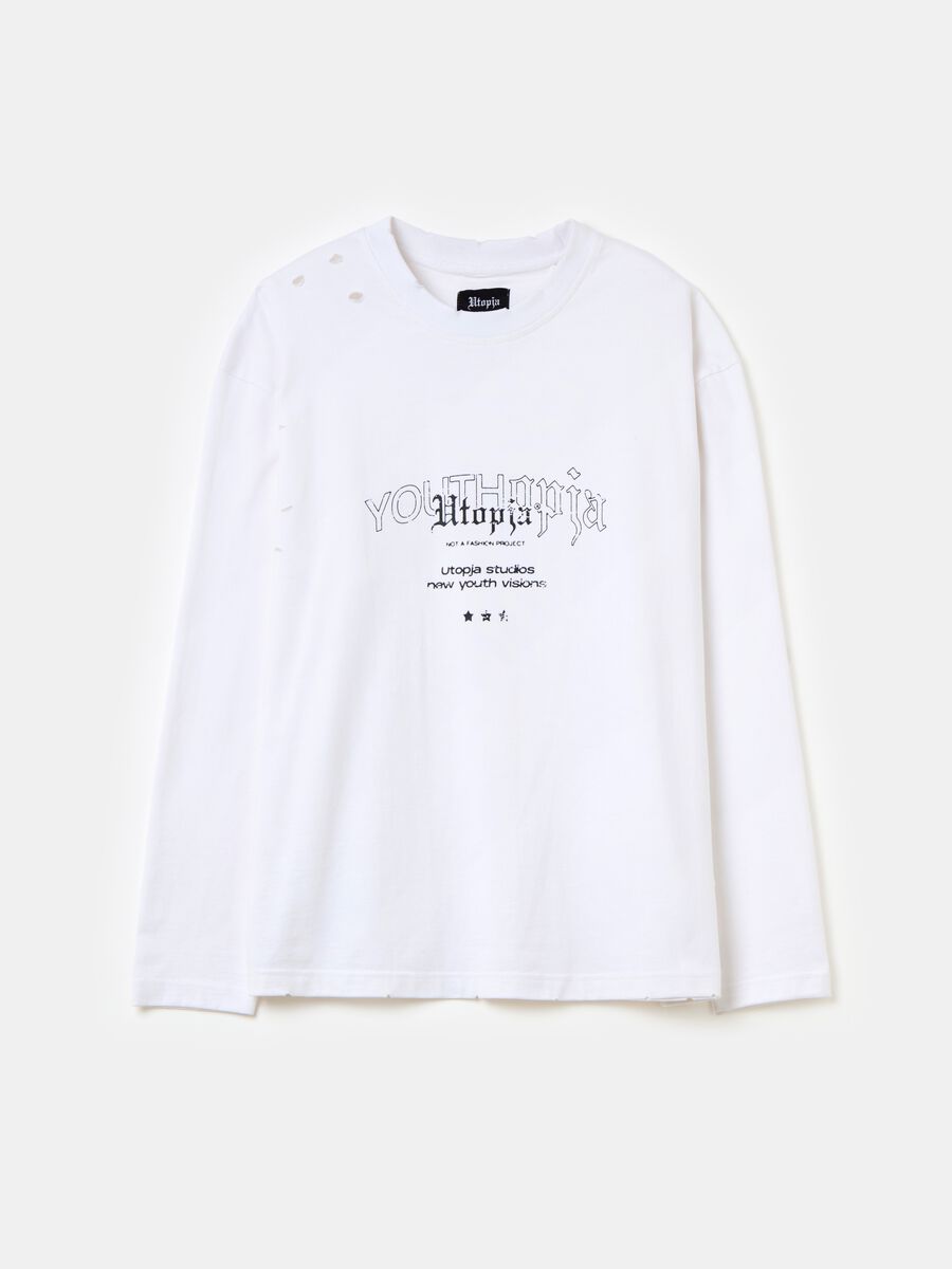 Graphic Long-Sleeved T-Shirt White_6