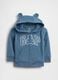 Sweat &agrave; capuche avec logo en coton m&eacute;lang&eacute;_0