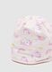 Bon&eacute; multicolorido de algod&atilde;o el&aacute;stico para menina com estampas_2