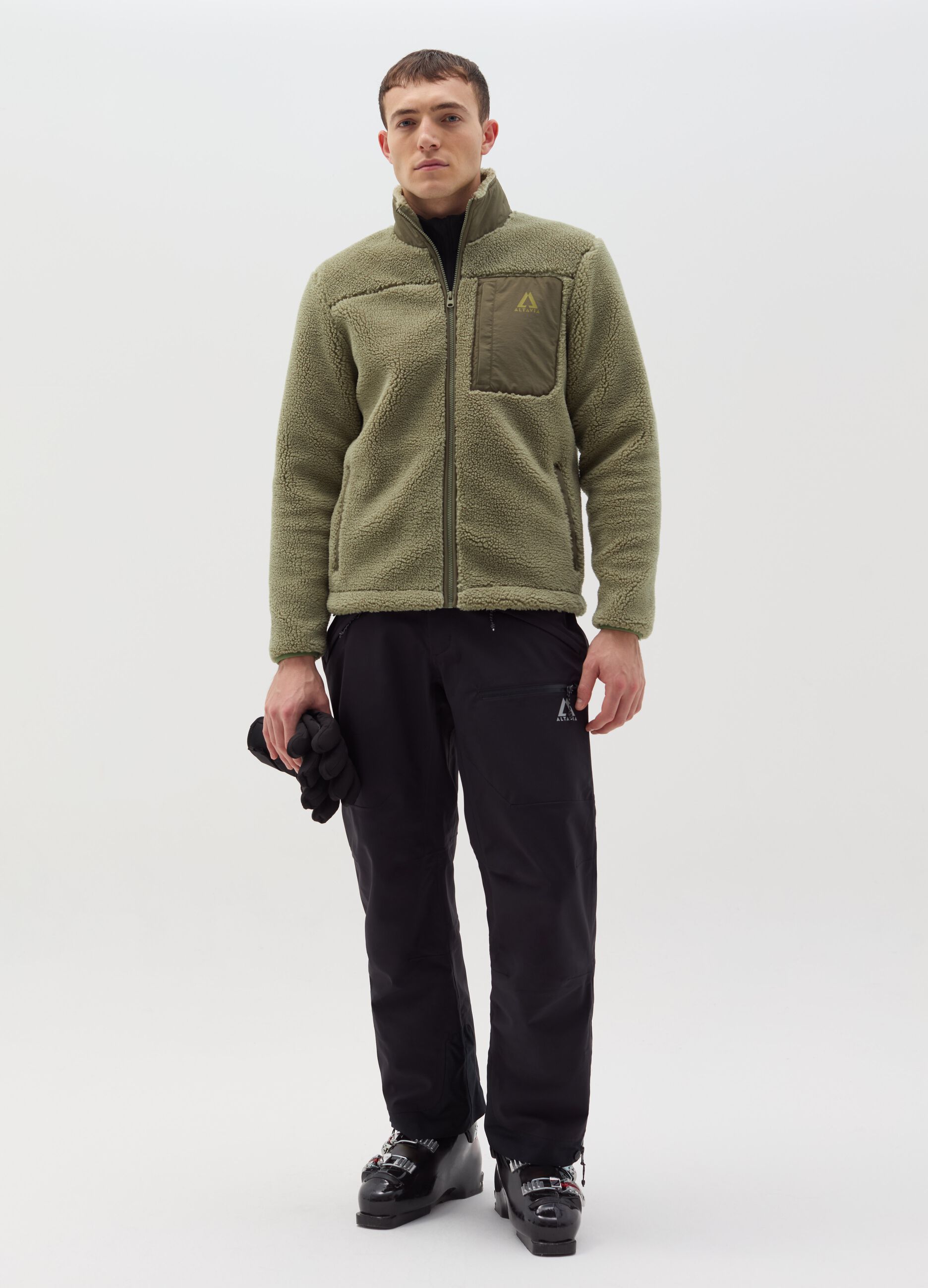 Altavia by Deborah Compagnoni full-zip sherpa jacket