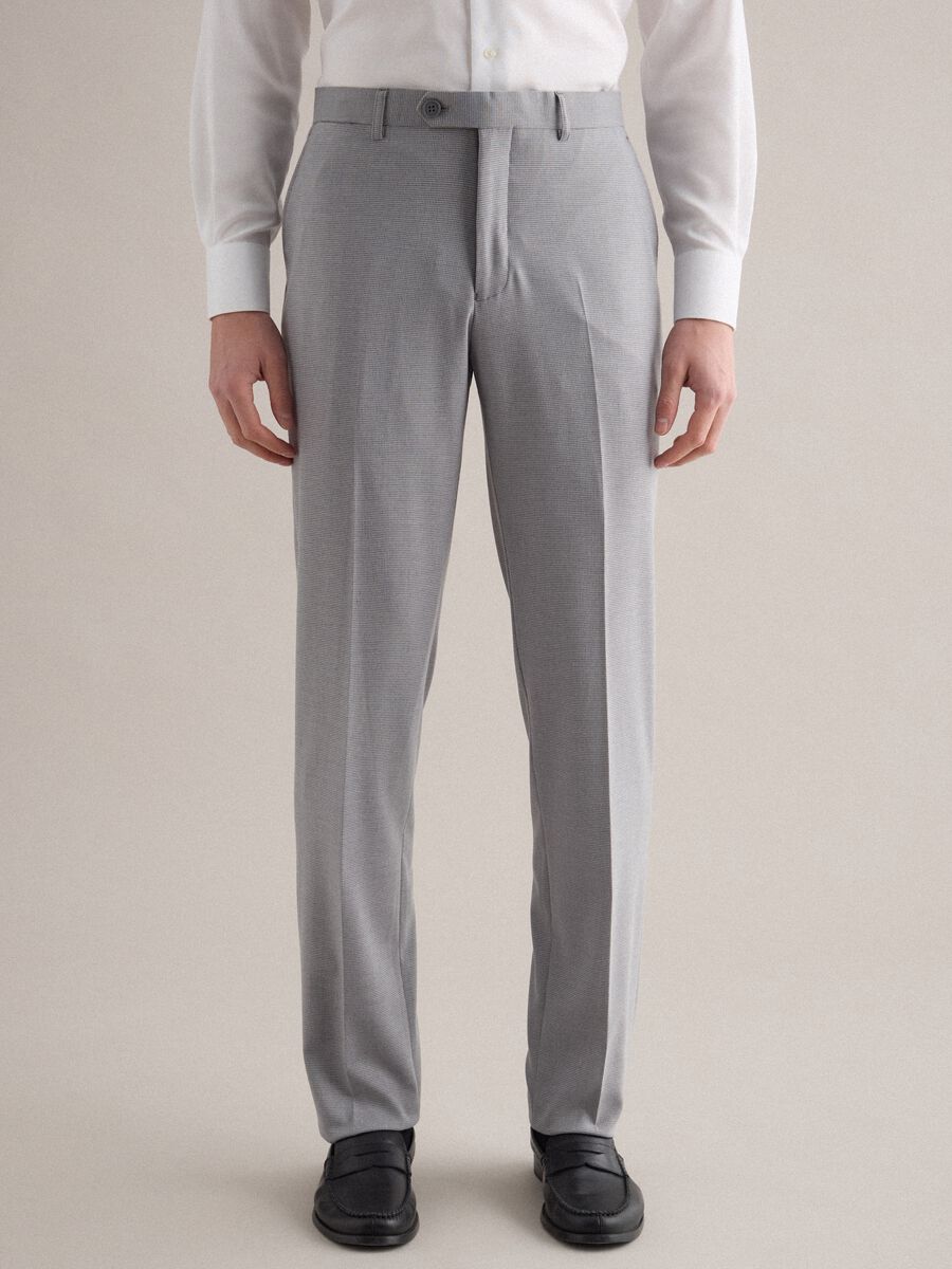 Grey regular fit trousers_1
