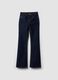 Blue stretch-cotton bootcut jeans_0