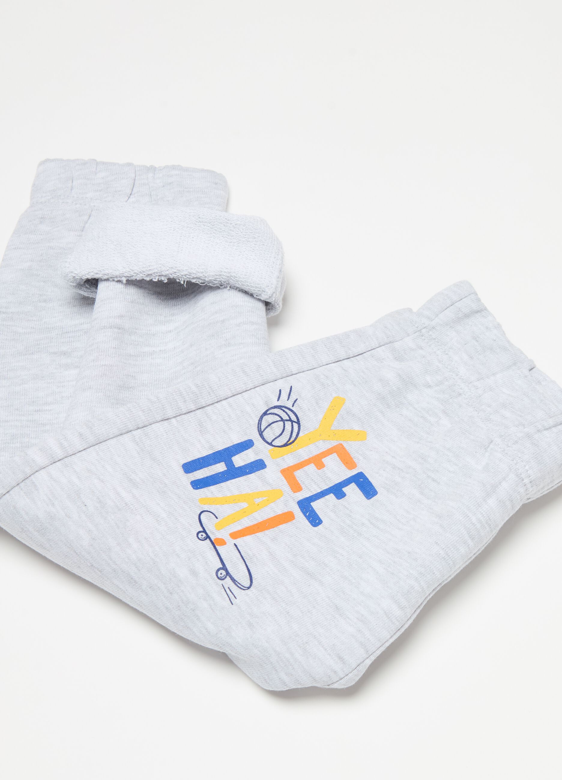 Two-pack joggers with elasticated edging