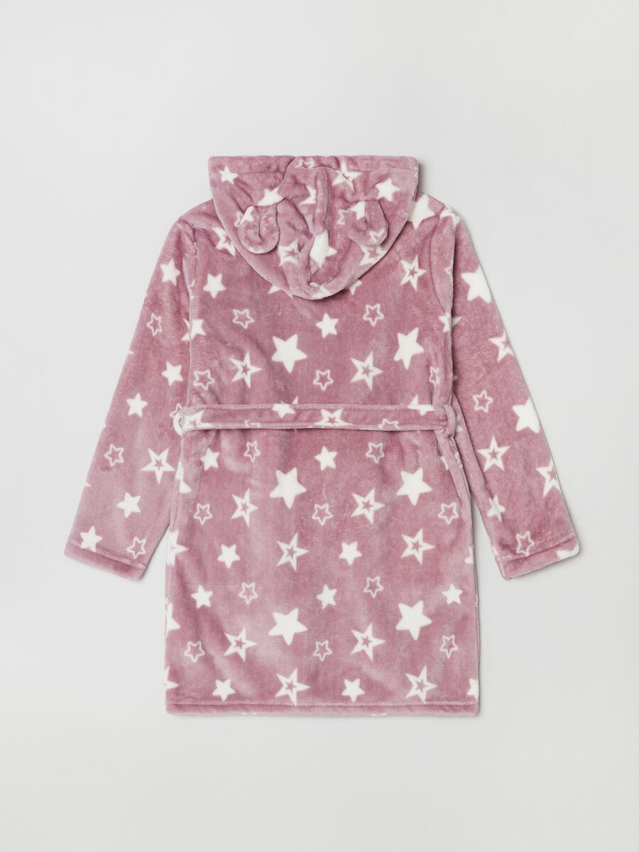 Chenille dressing gown with hood_1